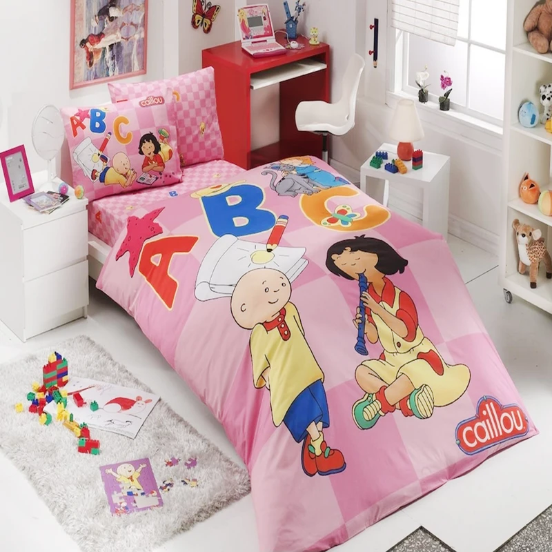 سرویس روتختی هوبی طرح Caillou یک نفره 3 تکه