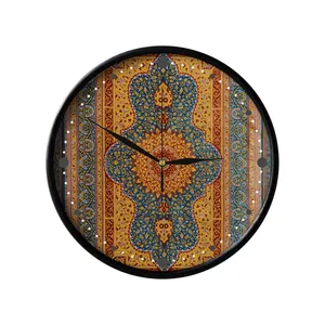 ساعت دیواری مدوپد طرح فرش قم ترنجی مدل C-Ghom072