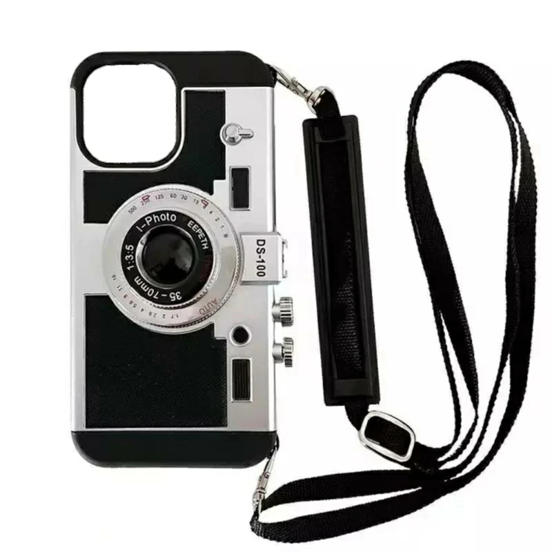 کاور مدل camera case کد 25 مناسب برای گوشی موبایل اپل IPHONE 14 PRO به همراه بند