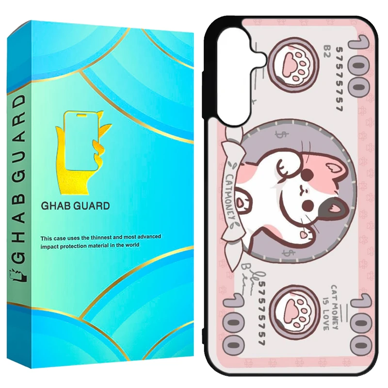 کاور قاب گارد طرح گربه مدل GCHPA55 مناسب برای گوشی موبایل سامسونگ Galaxy A55 5G