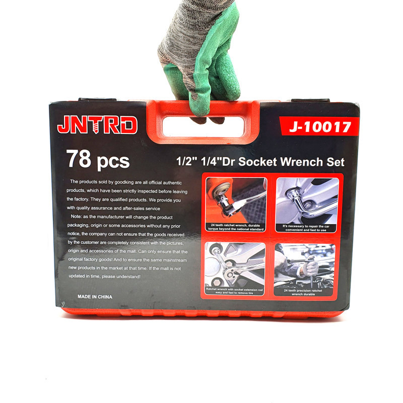 مجموعه 76 عددی آچار بکس جی ان ترد کد 00210021