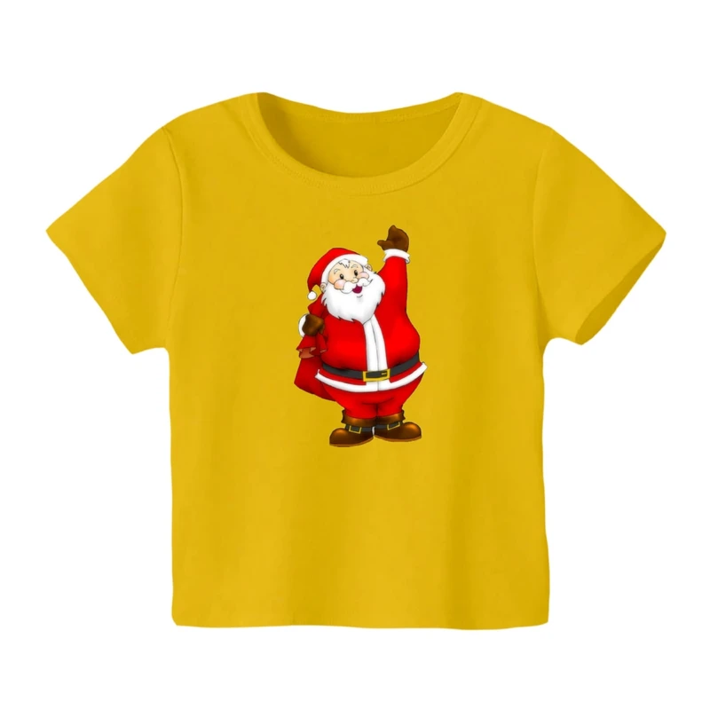 تی شرت آستین کوتاه بچگانه مدل بابانوئل کریسمس کد 3