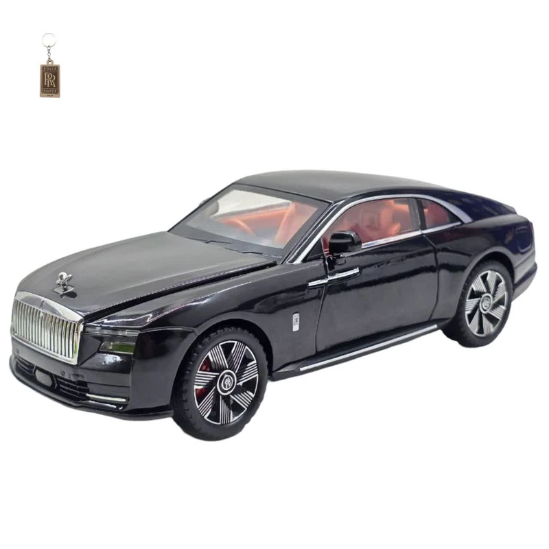 ماکت ماشین ناب سل مدل رولزرویس سقف کهکشانی فلزی موزیکال چراغدار اسپکتربه همراه جاسوییچی