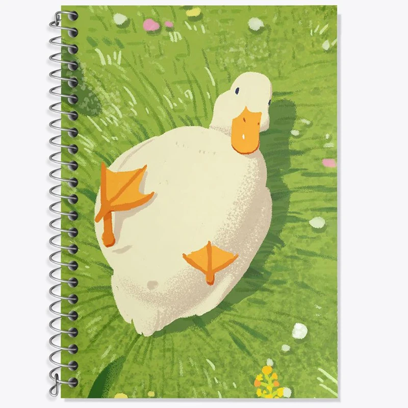 دفتر زبان 50 برگ خندالو مدل سه خط طرح اردک های خنگ کد 29224