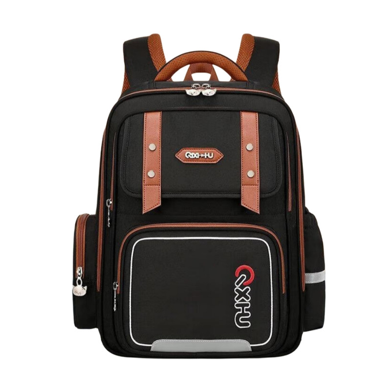 کوله پشتی مدرسه مدل فانتزی دوبند چرمی کد m0473