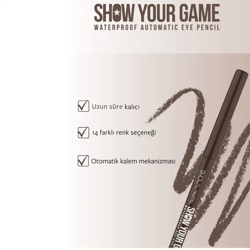 مداد چشم پاستل مدل SHOW YOUR GAME شماره 414