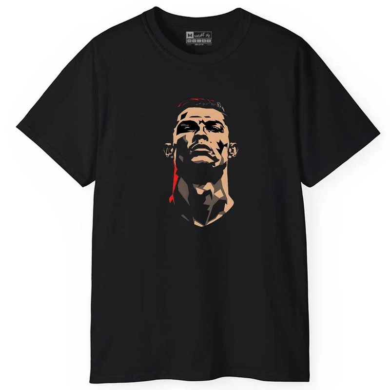 تی شرت آستین کوتاه مردانه پاد آفرین مدل اسپرت فوتبالی طرح رونالدو کد 01097