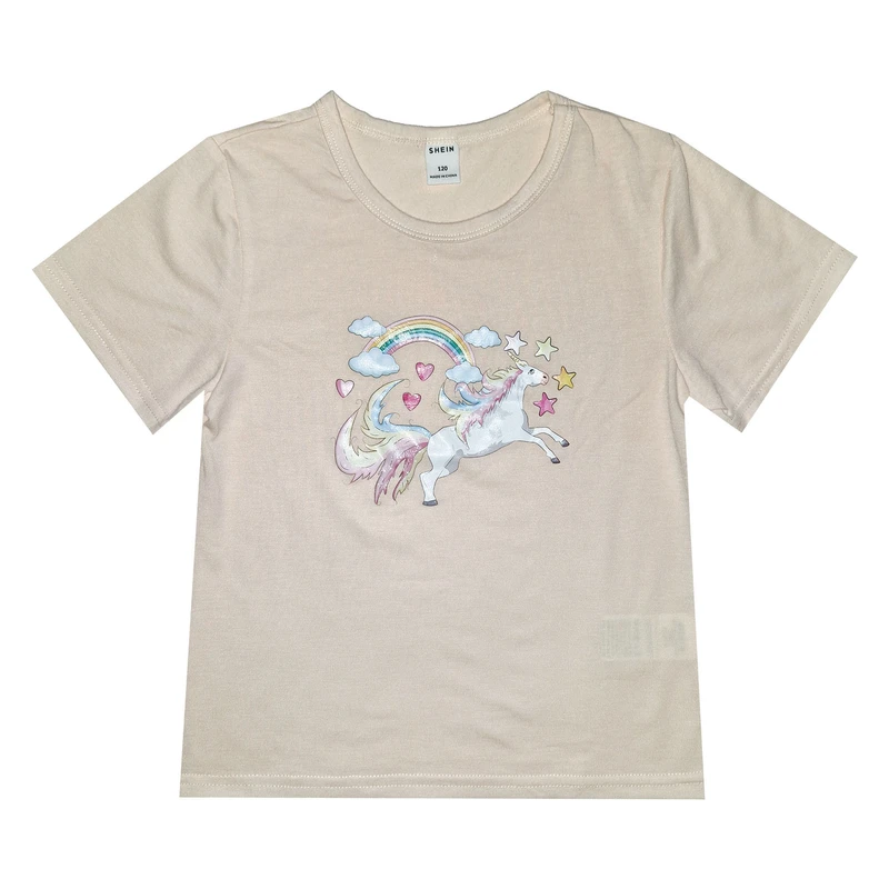 تی‌شرت آستین کوتاه دخترانه شین مدل SEP-FMODE-00E70