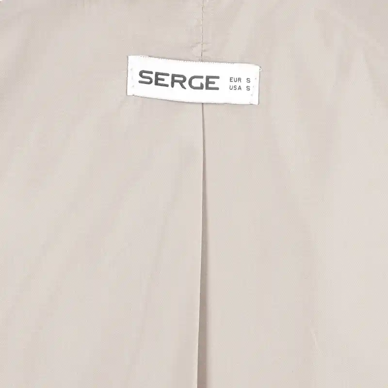 بارانی زنانه سرژه مدل 228146 رنگ کرم