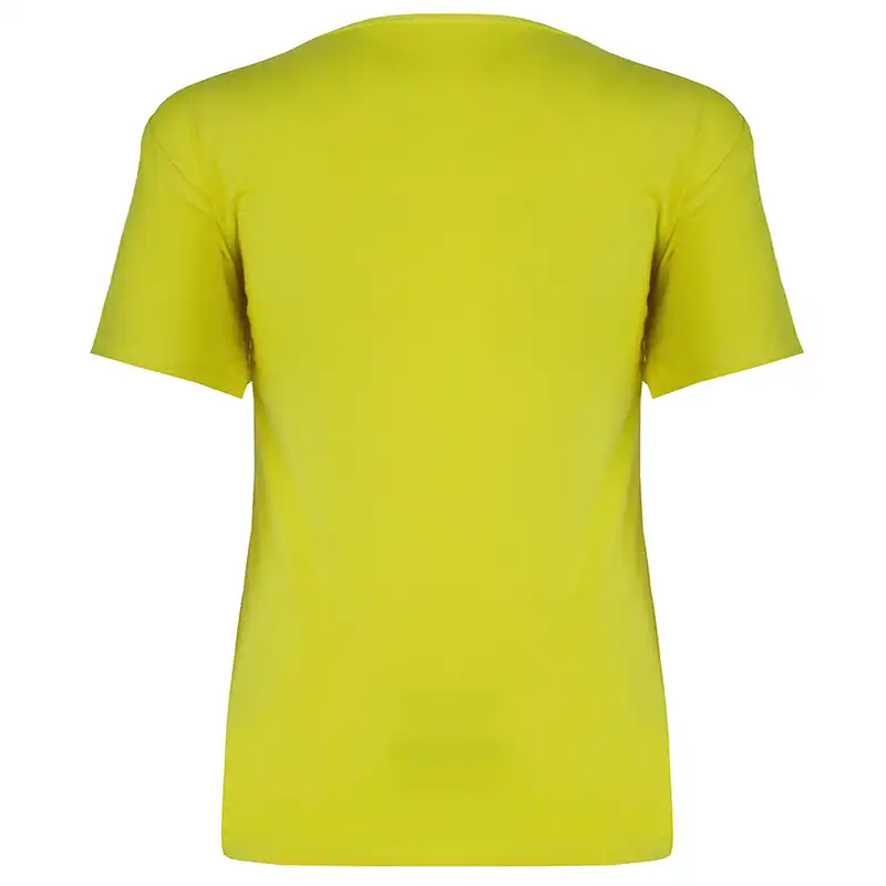 تی شرت ورزشی زنانه مدل 268023255 اسپندکس رنگ سبز فسفری