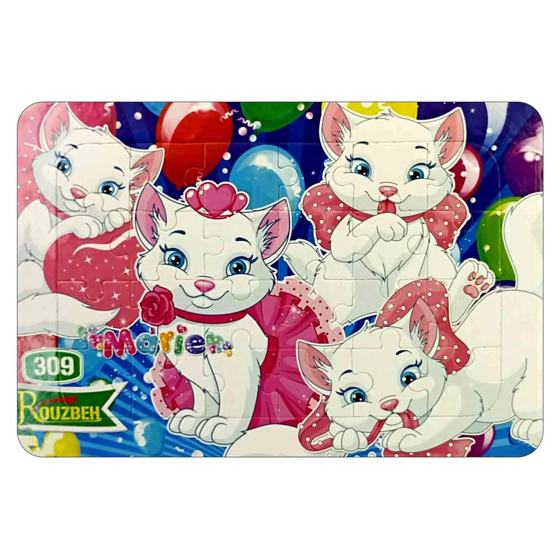 پازل 24 تکه مدل گربه های اشرافی کد 1652