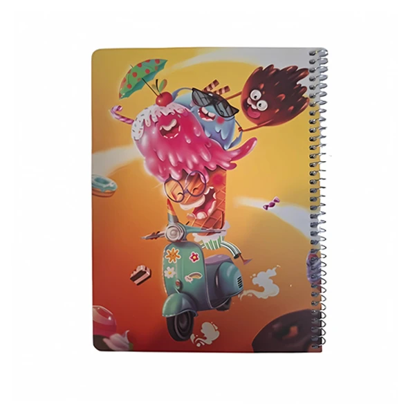 دفتر مشق 80 برگ طرح بستنی کد 09