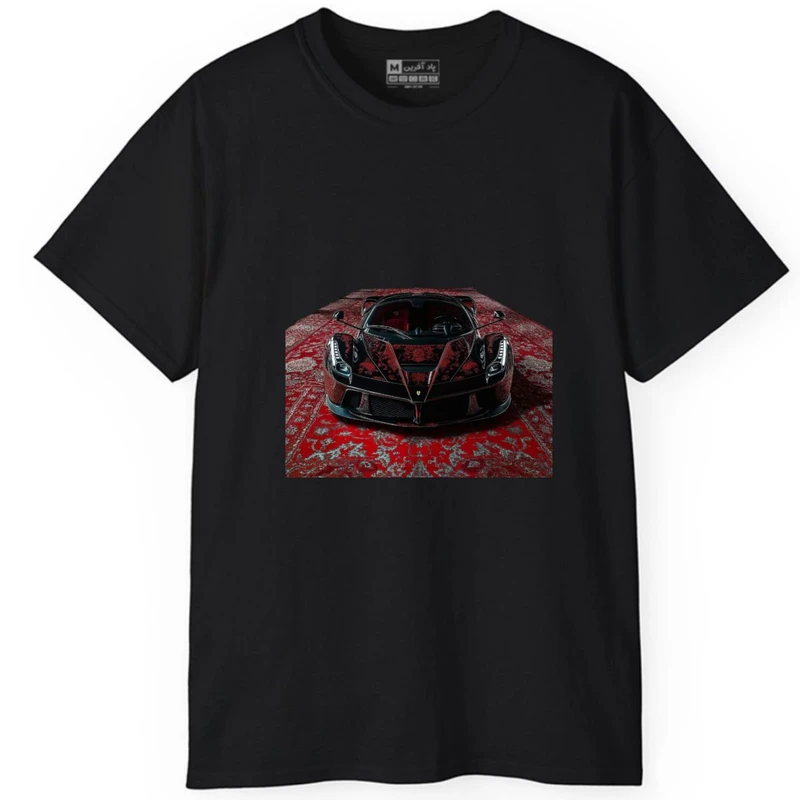 تی‌شرت آستین کوتاه مردانه پاد آفرین مدل ماشین فرش ایرانی کد 1619