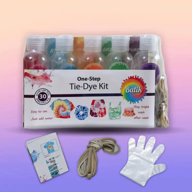 رنگ پارچه باتیک مدل tiedye1 حجم 150 میلی لیتر بسته 5 عددی