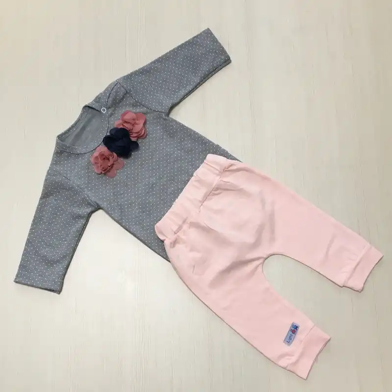 ست بادی و شلوار نوزادی لایت مدل 3510