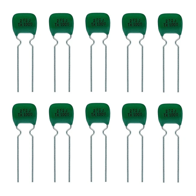 خازن 2.7 نانو فاراد 100 ولت مدل TPC-272100 بسته 10 عددی 