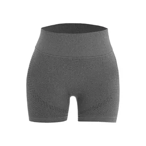 شلوارک ورزشی زنانه مدل سیملس پشت چین دار بک لاین کد 1002 رنگ طوسی