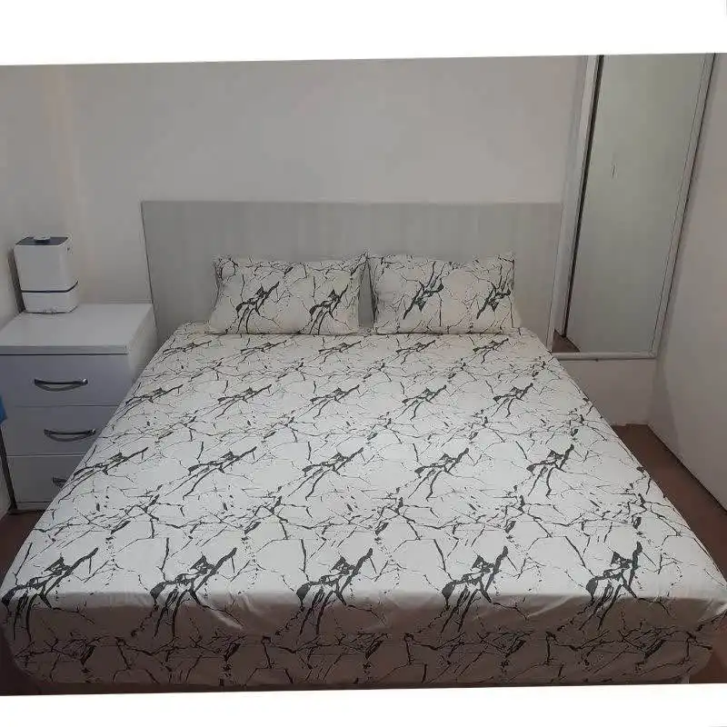 پارچه ملحفه مدل سنگستان مرمر