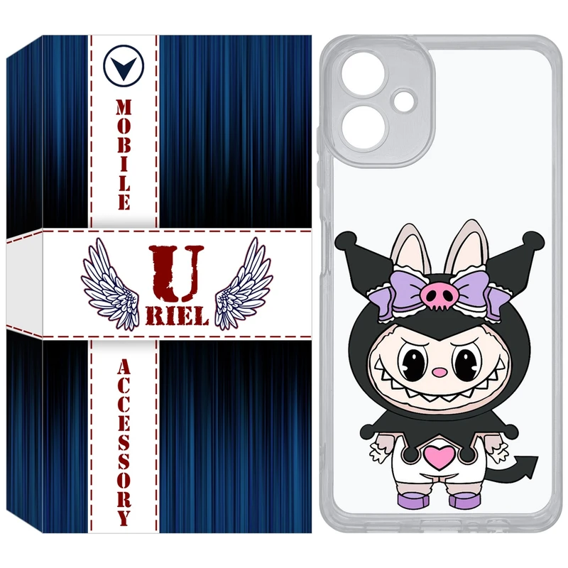 کاور یوریل مدل Clear کد 137 طرح لبوبو Labubu مناسب برای گوشی موبایل سامسونگ Galaxy A06