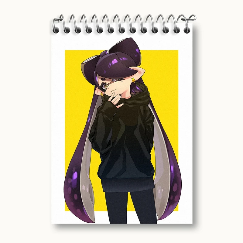 دفتر یادداشت 50 برگ خندالو مدل بازی اسپلاتون (Splatoon) کد 33315
