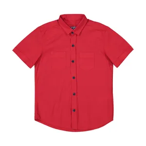 پیراهن پسرانه ال سی وایکیکی مدل 0S0546Z4-GZL-RED