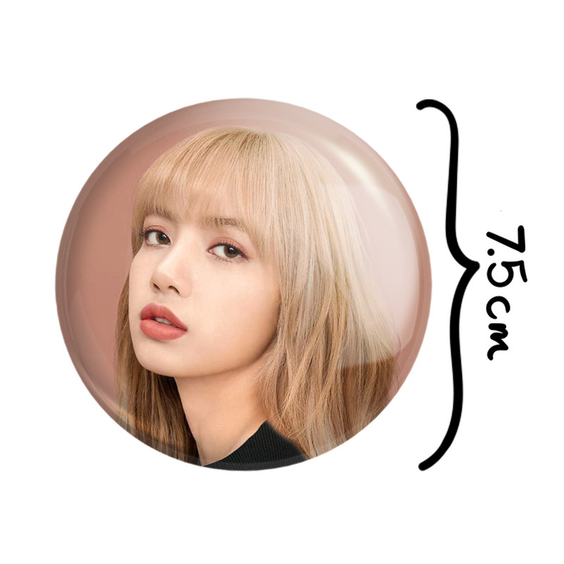آینه جیبی خندالو مدل لیسا بلک پینک Black Pink کد 14254 آینه جیبی خندالو مدل لیسا بلک پینک Black Pink کد 14254