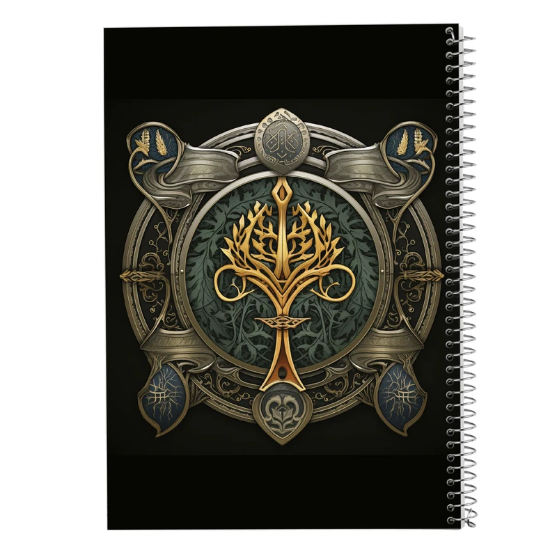 دفتر شطرنجی 50 برگ مدوپد مدل  ارباب حلقه ها The Lord of the Rings کد DF3043