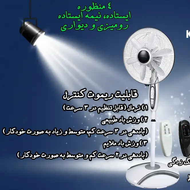 پنکه شروین مدل KF-5200