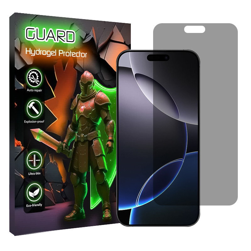 محافظ صفحه نمایش حریم شخصی گارد مدل Tough مناسب برای گوشی موبایل اپل iPhone 16 Pro Max
