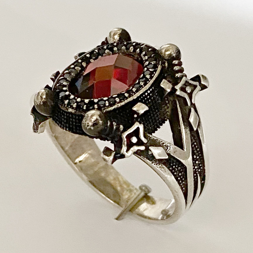 انگشتر نقره مردانه مدل Ring M2