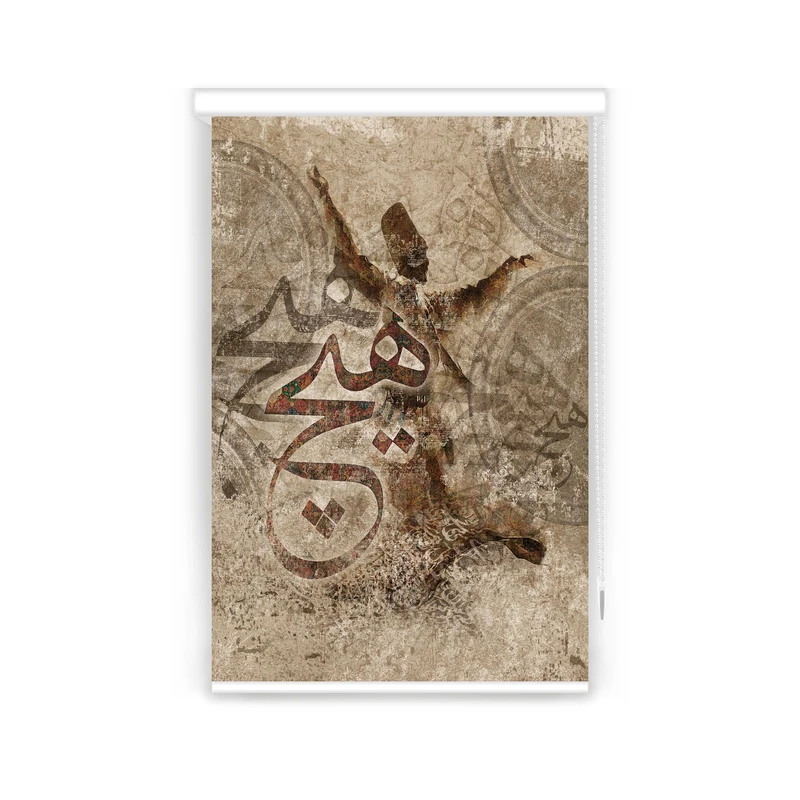 پرده شید مدل F-7144 سایز 100x180 سانتی متر