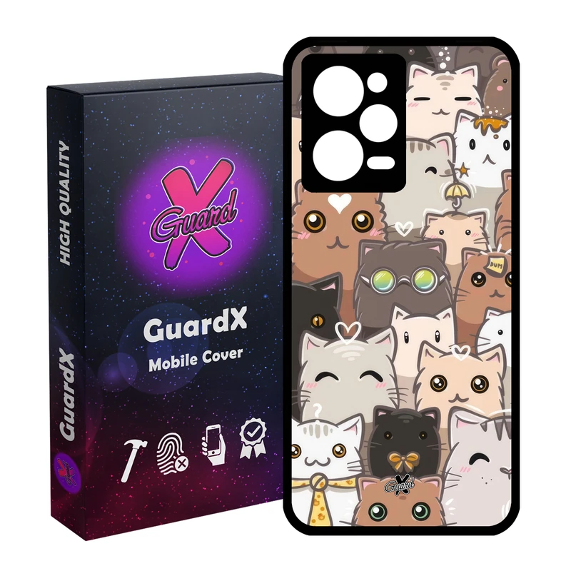 کاور گارد ایکس طرح Cat مدل Glass10674 مناسب برای گوشی موبایل شیائومی Redmi Note 12 Pro 5G/Poco X5 Pro 5G/Note 12 Pro Pro speed