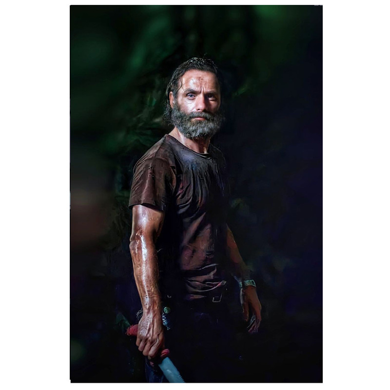پوستر مدل مردگان متحرک Walking Dead طرح ریک Rick کد 746