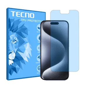 Tecno HyBLU model anti-blue screen protector suitable for Apple iPhone 15 Pro mobile phone