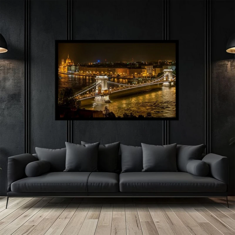 تابلو بکلیت طرح منظره شهری پل مدل B-bu2974