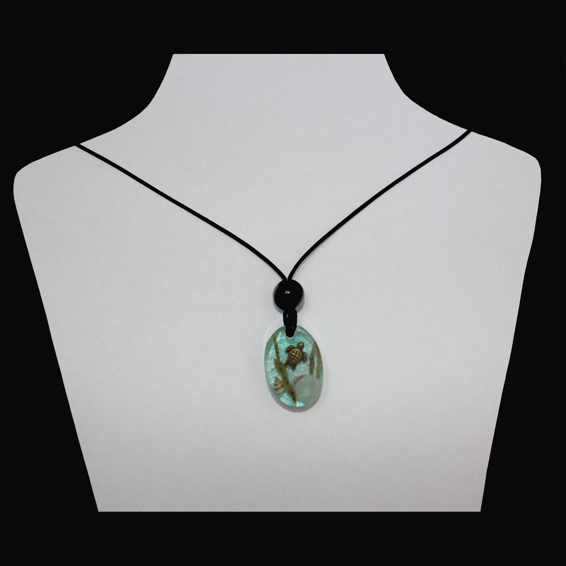 گردنبند دخترانه مدل لاک پشت در دریا گردنبند دخترانه مدل لاک پشت در دریا