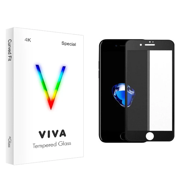 محافظ صفحه نمایش شیشه ای ویوا مدل 4K مناسب برای گوشی موبایل اپل iphone 8