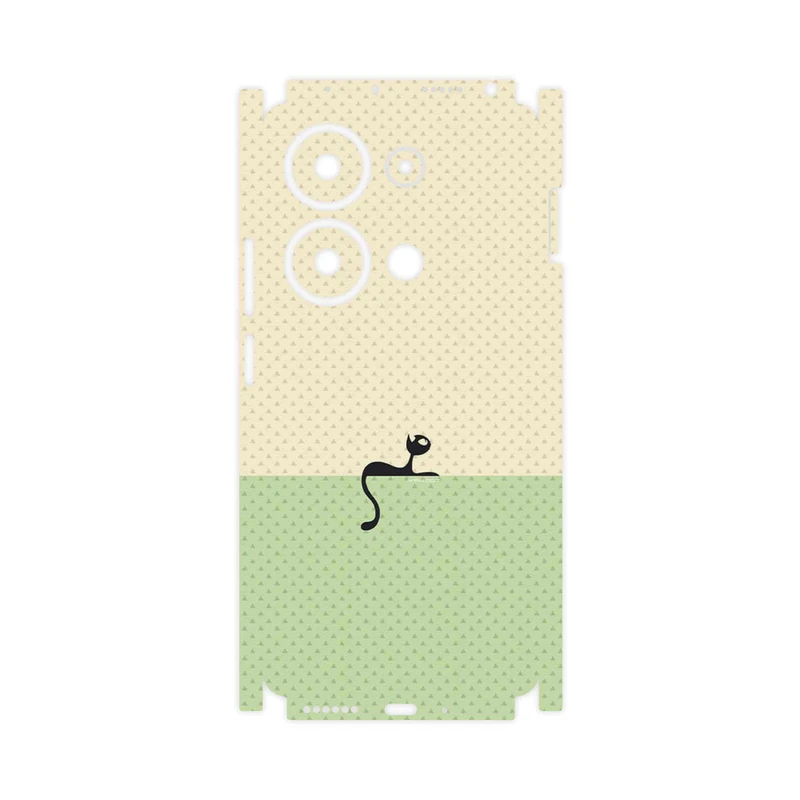 برچسب پوششی ماهوت مدل Minimal Internet Cat Icon-FullSkin مناسب برای گوشی موبایل شیائومی Poco M6 Pro 4G