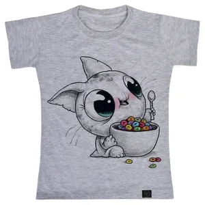 تی شرت آستین کوتاه دخترانه 27 مدل شکمو کد V175