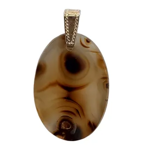 آویز گردنبند مدل عقیق واریور کد 03