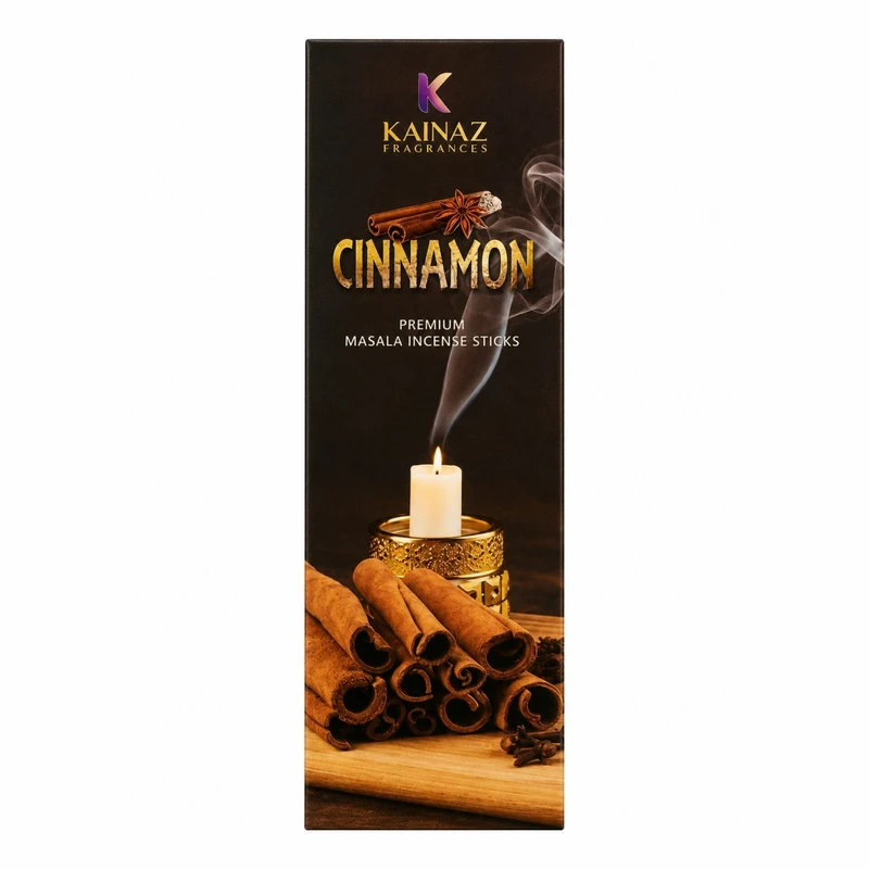 عود دست‌ساز کایناز مدل Cinnamon رایحه دارچین بسته 30 عددی