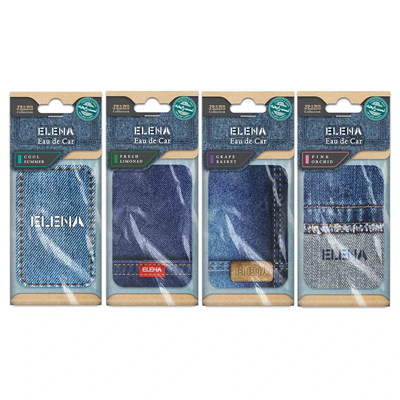 خوشبوکننده خودرو شمع النا  کد JEANS مجموعه 4 عددی