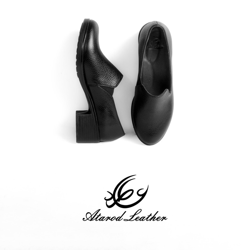 کفش زنانه چرم عطارد مدل چرم طبیعی کد SH385