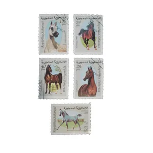 تمبر یادگاری مدل اسب کد DS1562 مجموعه 5 عددی