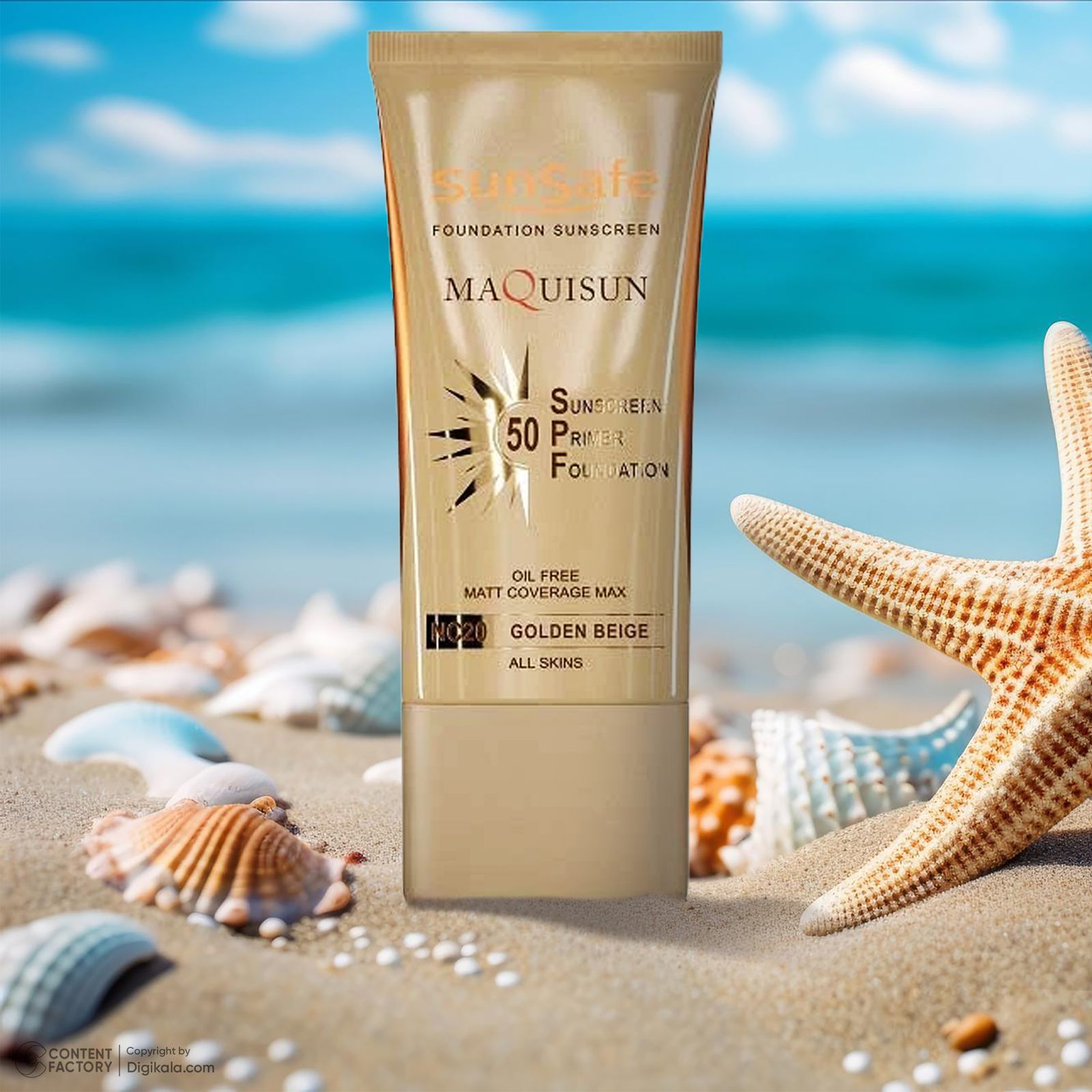 کرم ضد آفتاب رنگی سان سیف، SPF50، مدل NC20، مناسب انواع پوست با تنالیته متوسط و حجم 40 میلی‌لیتر، محافظت‌کننده در برابر اشعه‌های UVA و UVB، دارای فرمولاسیون فاقد چربی، با ماندگاری 2 ساعته -  - 2
