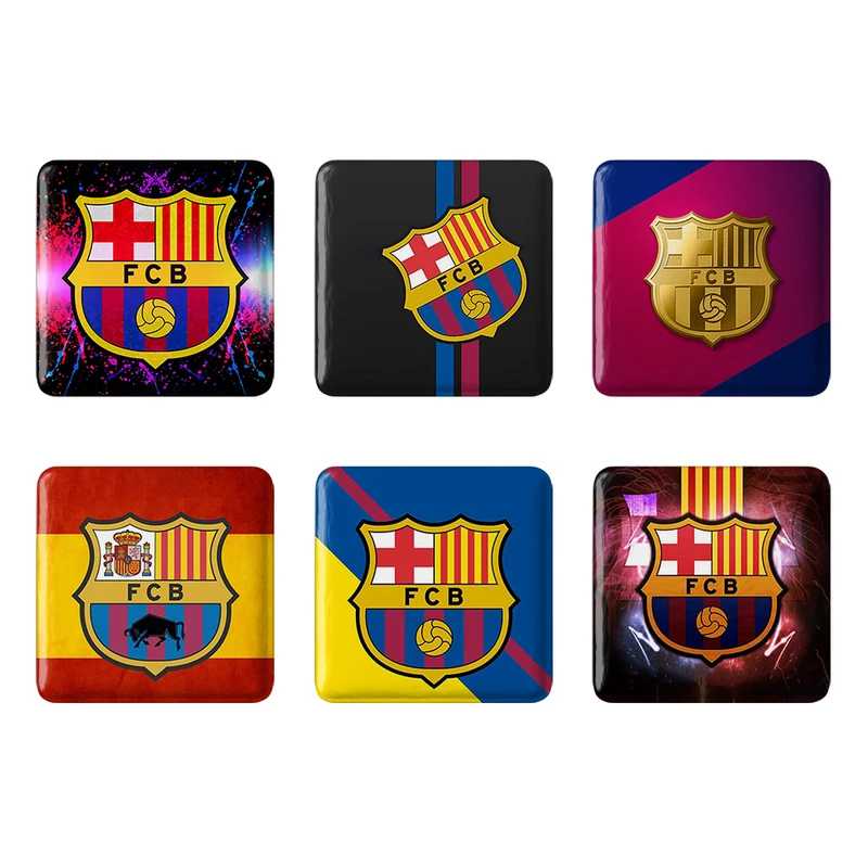 مگنت خندالو طرح باشگاه بارسلونا FC Barcelona کد 1690A مجموعه 6 عددی