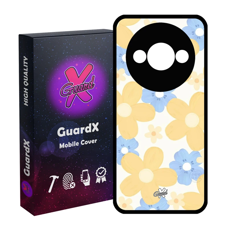 کاور گارد ایکس طرح Flower مدل قاب Glass10539 مناسب برای گوشی موبایل شیائومی Redmi A3 4G/ A3X 4G/ Poco C61
