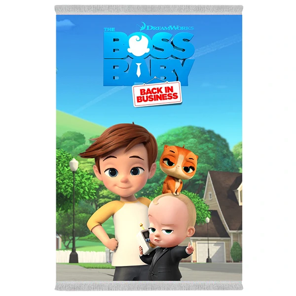 فرش پارچه‌ای دفه مدل فرشینه طرح فانتزی کد 1198