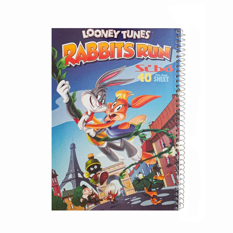دفتر مشق 40 برگ سیبو مدل فانتزی طرح خرگوش دونده کد S2-92
