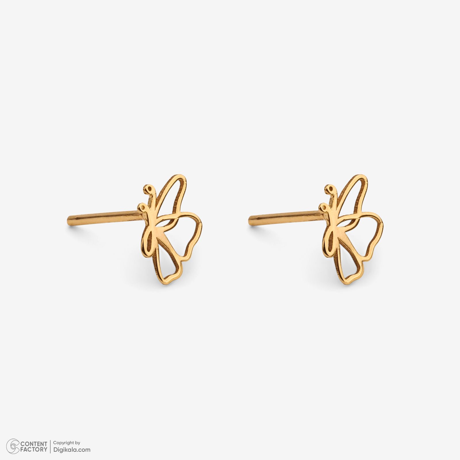 نیم ست طلا 18 عیار زنانه سایا گلد مدل پروانه ns11 -  - 3